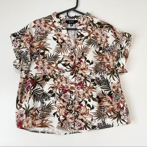 Trendy Tropical Blouse